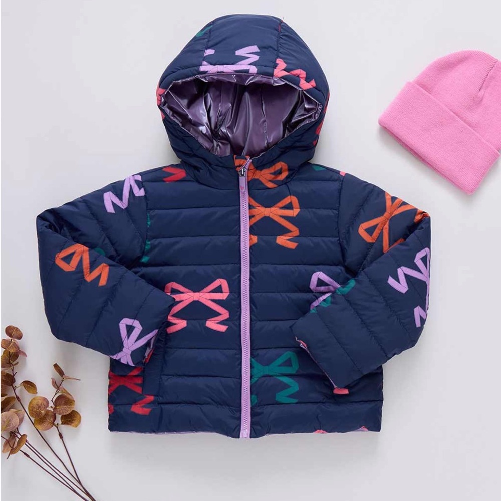 Pink Chicken Girls Reversible Riley Jacket - Multi-Bows - Picture 3 of 6